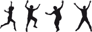 Joy Jumping Silhouette 3