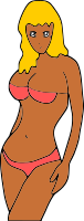 Bikini Beach Girl - better for hair recoloring