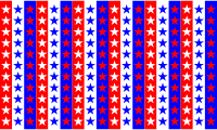 Red White Blue Stars Background