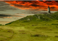 Hill scene