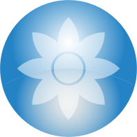Sky Blue Flower Orb