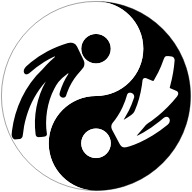 Male Female Yin Yang With Stroke