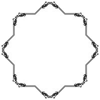 Decorative Ornamental Flourish Frame Extrapolated