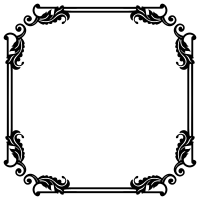Decorative Ornamental Flourish Frame Extrapolated 4