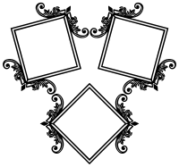 Decorative Ornamental Flourish Frame Extrapolated 9
