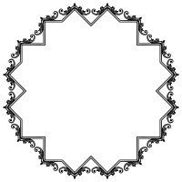 Decorative Ornamental Flourish Frame Extrapolated 10