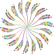 Leafy Vine Design Prismatic 3