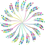 Leafy Vine Design Prismatic 4