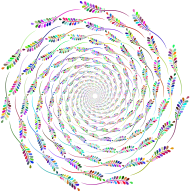 Leafy Vine Vortex Prismatic No Background