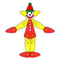 Toy Clown Puppet Animation