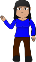 Waving girl