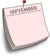 Monthly note - September