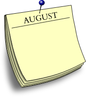 Monthly note - August