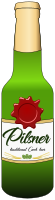 Pilsner beer bottle