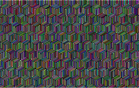 Prismatic Isometric Striped Cubes Pattern With Background