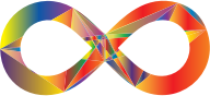 Prismatic Geometric Infinity Sign