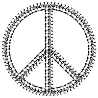 Vertebrae Peace Sign