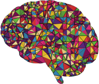 Low Poly Brain Silhouette