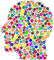 Man Head Circles Prismatic