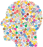 Man Head Circles Prismatic 2
