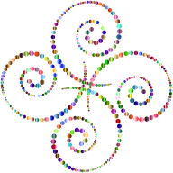 Abstract Circles Spirals Prismatic 3