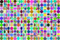 Abstract Ellipses Background Prismatic