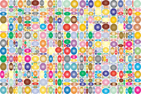 Abstract Ellipses Background Prismatic 2