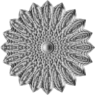 Grayscale Mandala