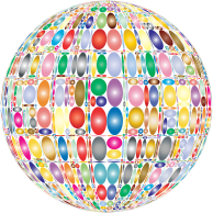Abstract Ellipses Sphere