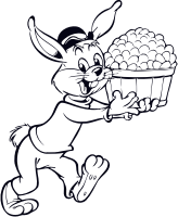Rabbit with eggs