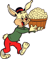 Rabbit with eggs (colour)