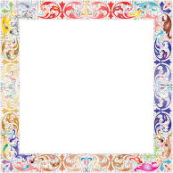 Fancy Vintage Square Frame 2 Prismatic No Background