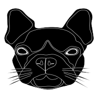 Tête de chien noir 2