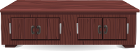Short mahogany cabinet from Glitch