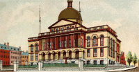Cigarette Card - Capitol Building of Massachusetts