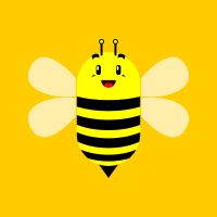 Orange bee