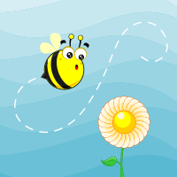 Bee & flower