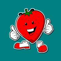 strawberries mascot