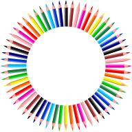 Colorful Pencils Frame 4