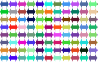 Double Arrows Pattern Prismatic