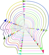 Arrows Head Line Art Prismatic