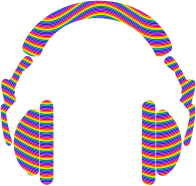Rainbow Waves Headphones