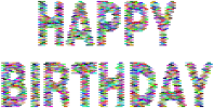 Prismatic Happy Birthday Blocks