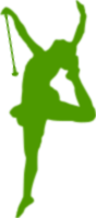 Baton Twirler Silhouette