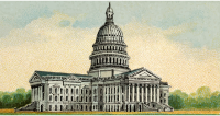 Cigarette Card - Capitol Building of Kansas