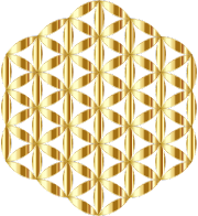 Gold Flower Of Life No Background