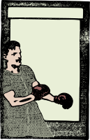 Boxing Man - Colour