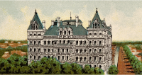 Cigarette Card - Capitol Building of New York