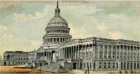 Cigarette Card - Capitol Building of United States