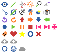 Minimally Colored Symbols